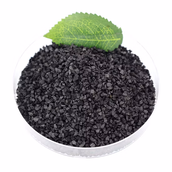 Charbon actif granulaire de coquille de noix de coco pour la purification de l'eau